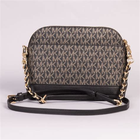 michael kors jet set charm item 30hoatce3m gunmetal|Michael Kors thick strap bag.